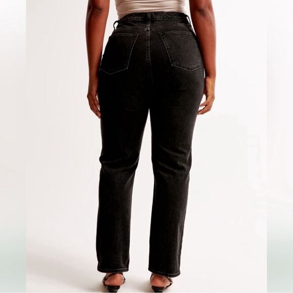 Abercrombie and fitch the ankle straight ultra high rise jeans black - Picture 2 of 5